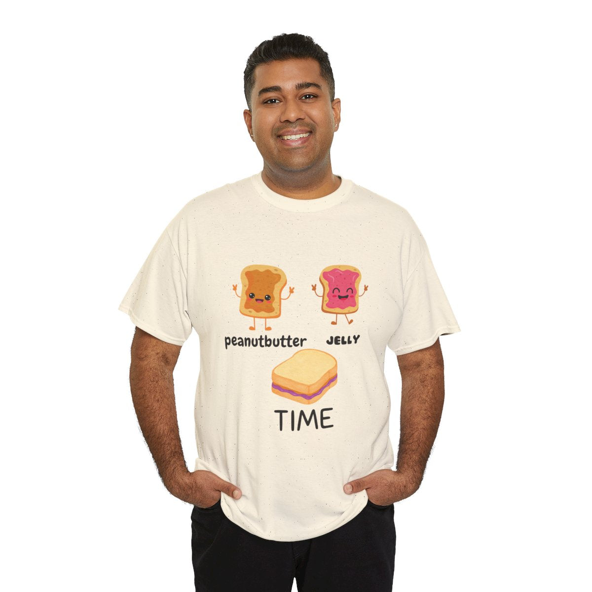 Peanut Butter Jelly Time Tee, Fun Cotton T-Shirt, Unisex Graphic Tee,