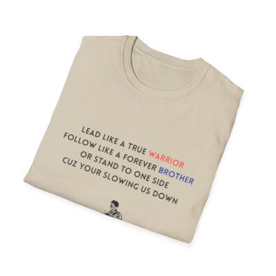 Brotherhood Warrior T-Shirt | Unisex Softstyle Tee for Friends