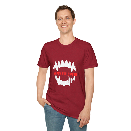 Halloween Vampire Teeth T-Shirt, Unisex Tee, Spooky Shirt