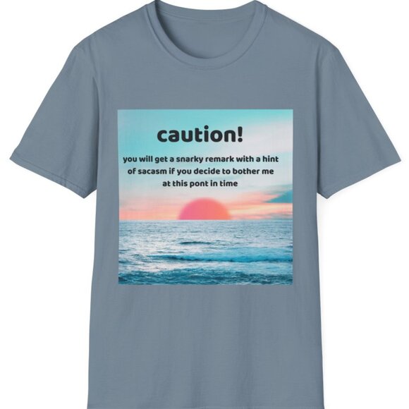 Sunny Warning T-Shirt, Unisex Soft style Shirt, Sarcastic Tee,