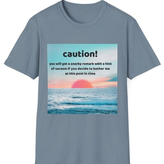 Sunny Warning T-Shirt, Unisex Soft style Shirt, Sarcastic Tee,