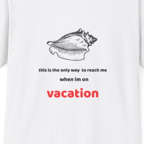 unisex soft style vacation T-shirt, beachwear