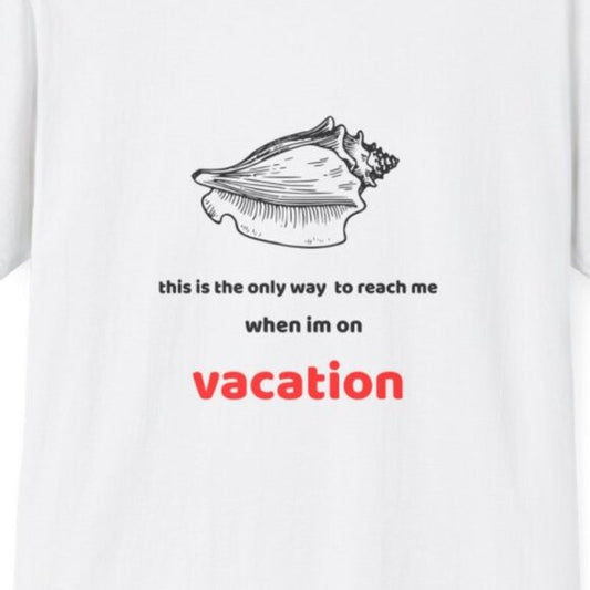 unisex soft style vacation T-shirt, beachwear
