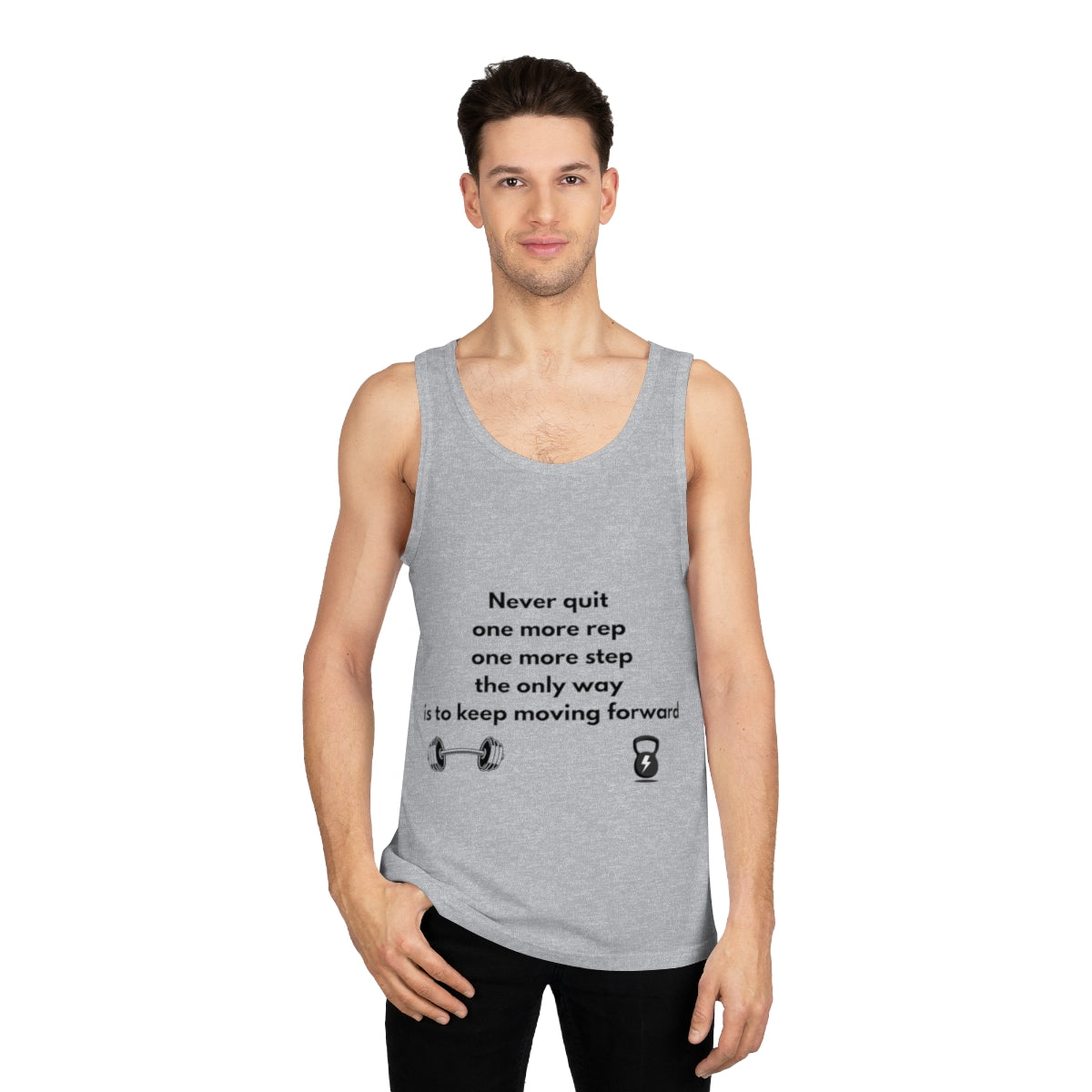 Motivational Workout Tank Top for Unisex Fitness Enthusiasts - Gym Apparel, Exercise Top