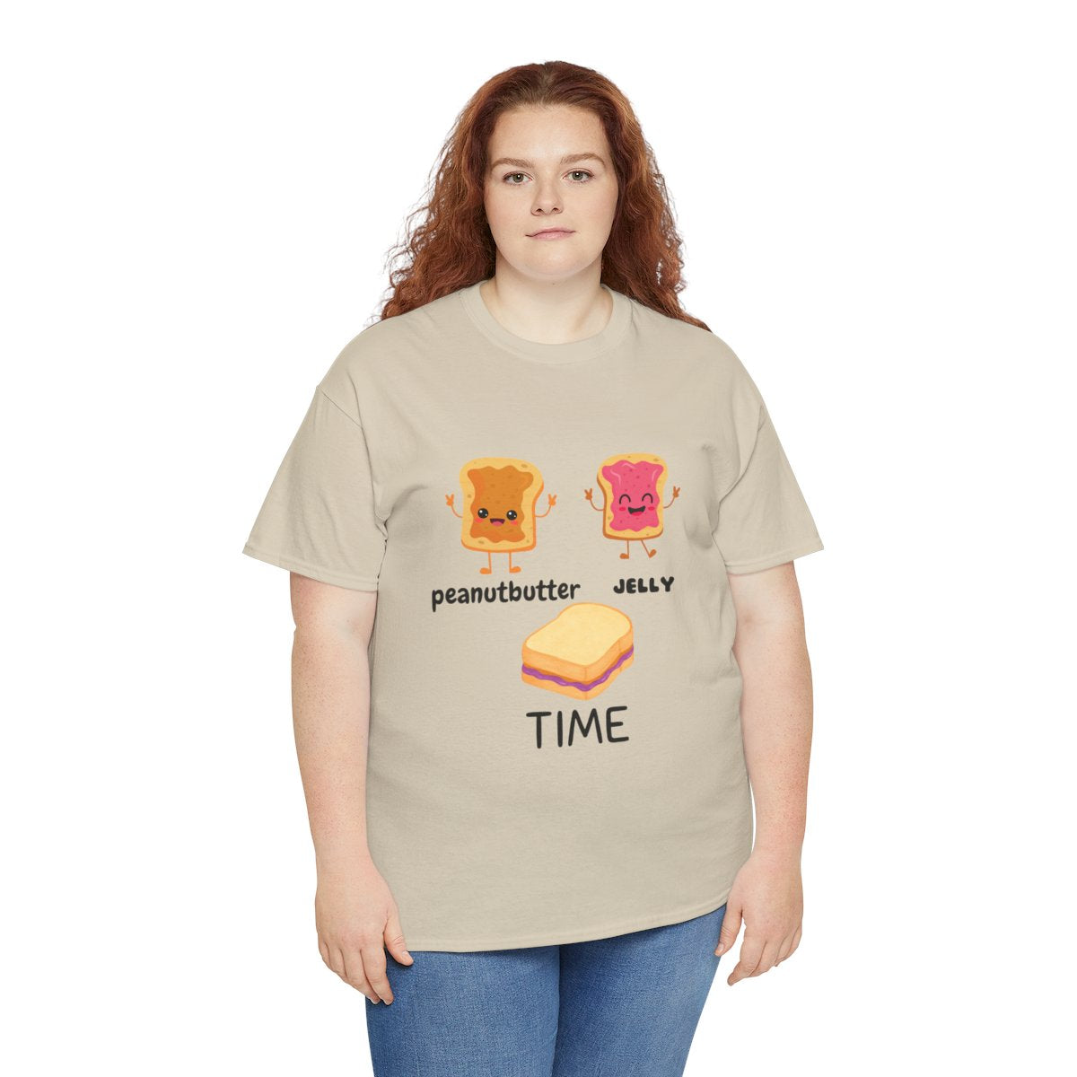 Peanut Butter Jelly Time Tee, Fun Cotton T-Shirt, Unisex Graphic Tee,