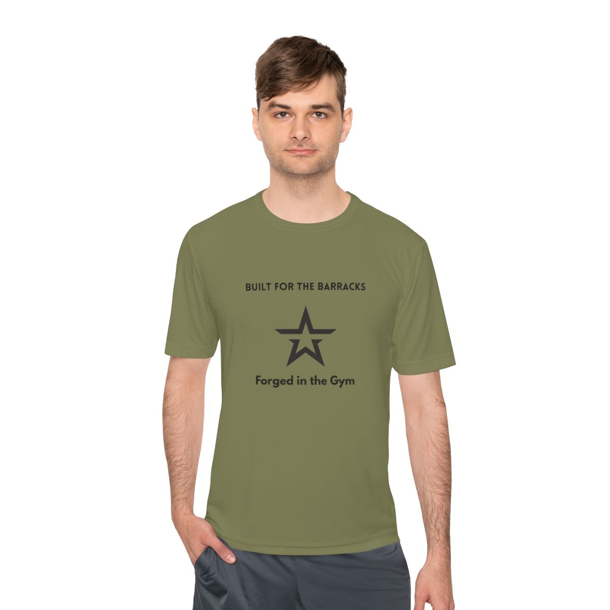 Unisex Moisture Wicking Gym Tee, Workout Shirt, Fitness Apparel