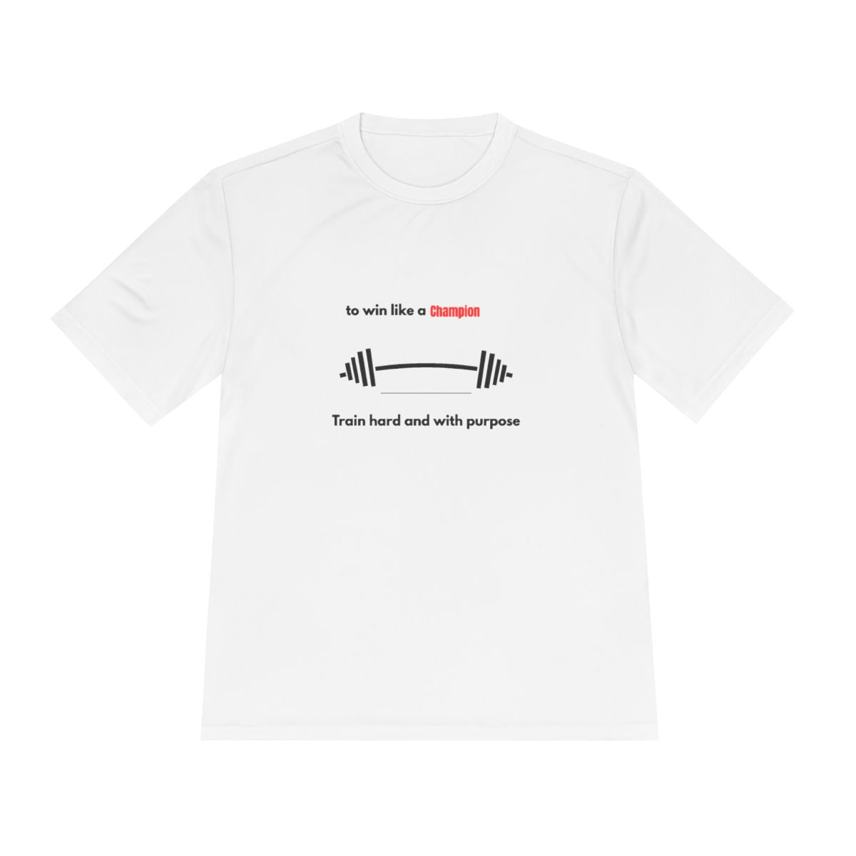 Champion's Purpose Training Tee, Workout Shirt, Fitness Gift, Motivational Tee