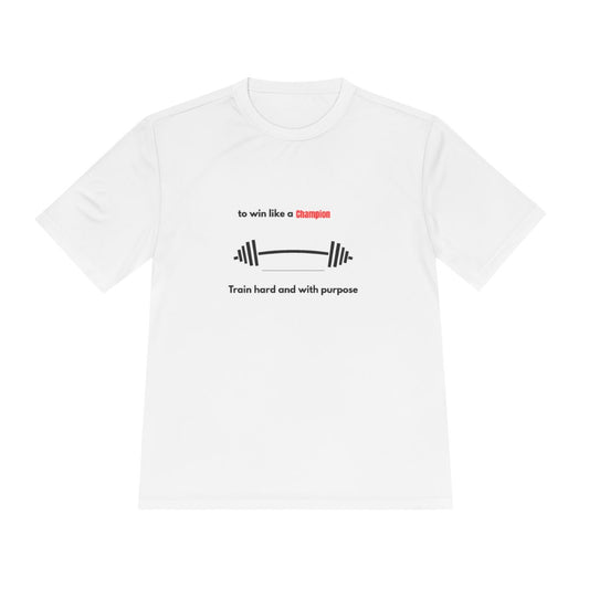Champion's Purpose Training Tee, Workout Shirt, Fitness Gift, Motivational Tee