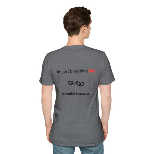 Unisex Softstyle T-Shirt for Fitness Enthusiasts, Casual Wear, Motivational Workout Tee