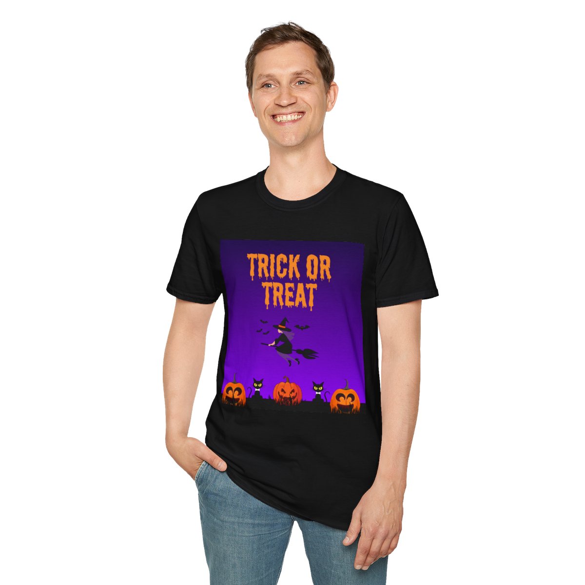 Halloween Trick or Treat T-Shirt, Unisex Graphic Tee,