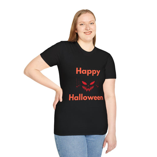 Halloween Graphic T-Shirt, Unisex Softstyle Tee, Spooky Costume