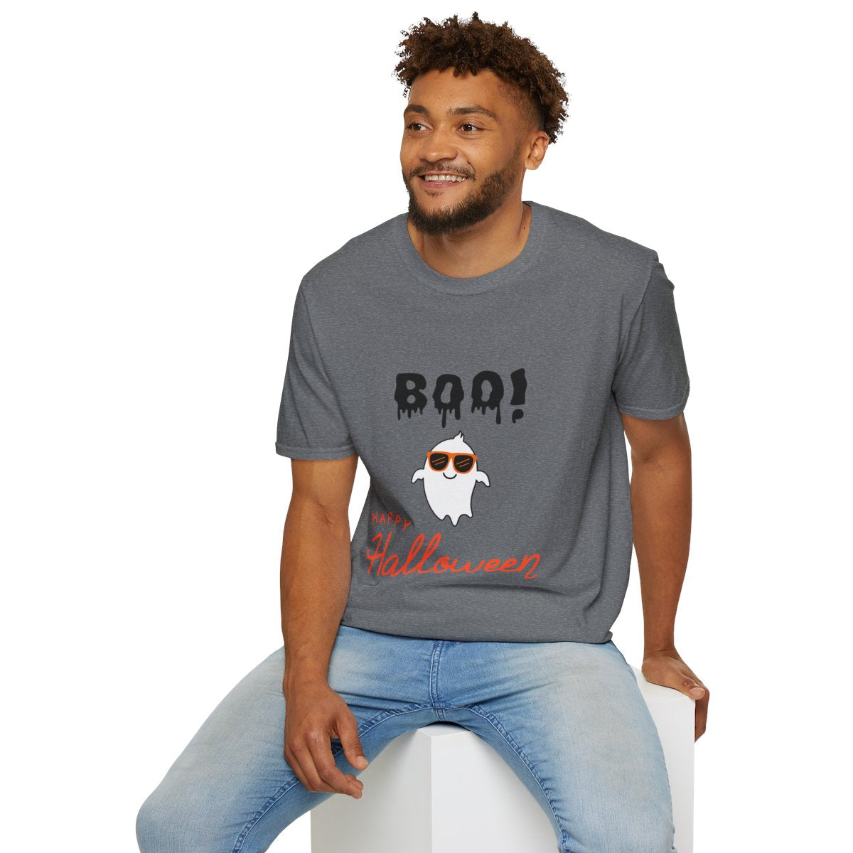 Halloween Ghost Unisex T-Shirt, Funny Halloween Tee, Boo!