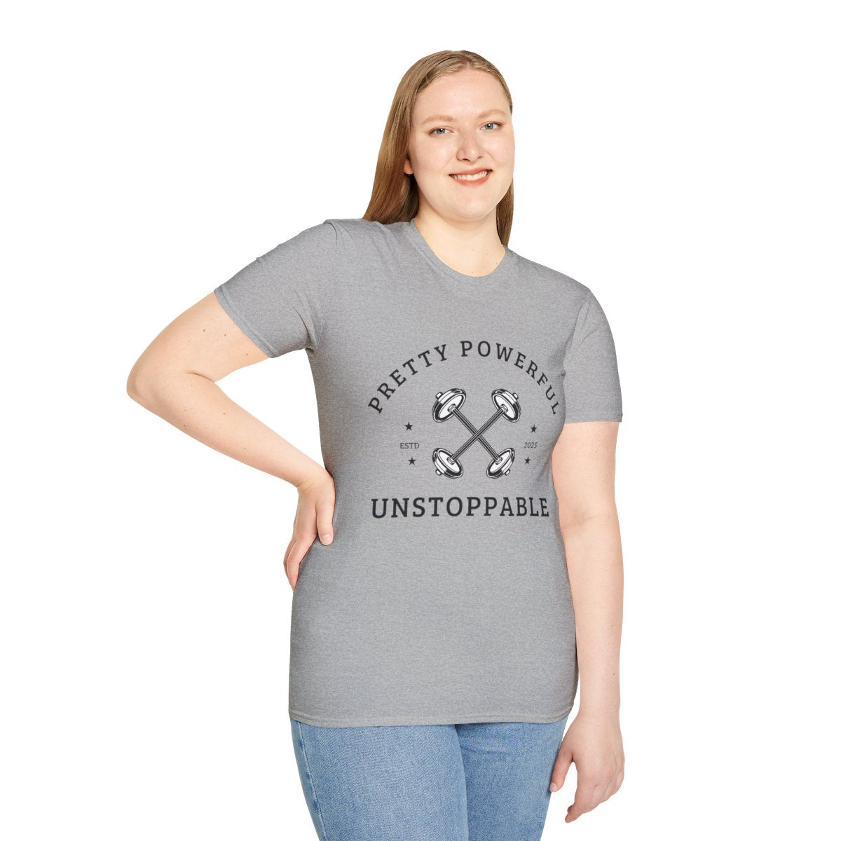 Empowering Unisex Softstyle T-Shirt | Fitness Motivation Tee