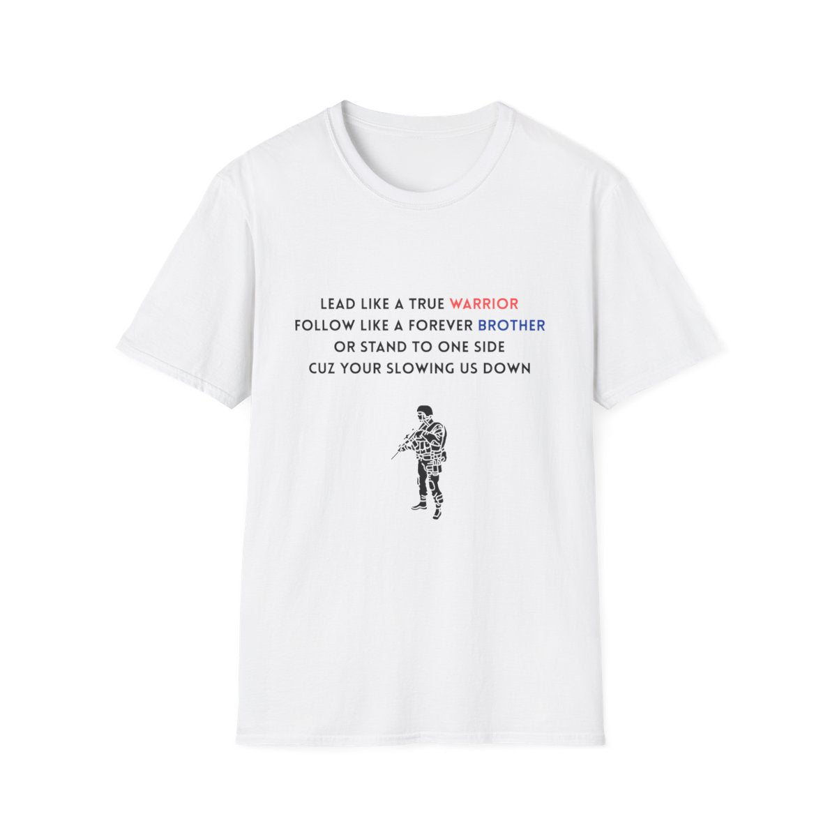 Brotherhood Warrior T-Shirt | Unisex Soft style Tee for Friends
