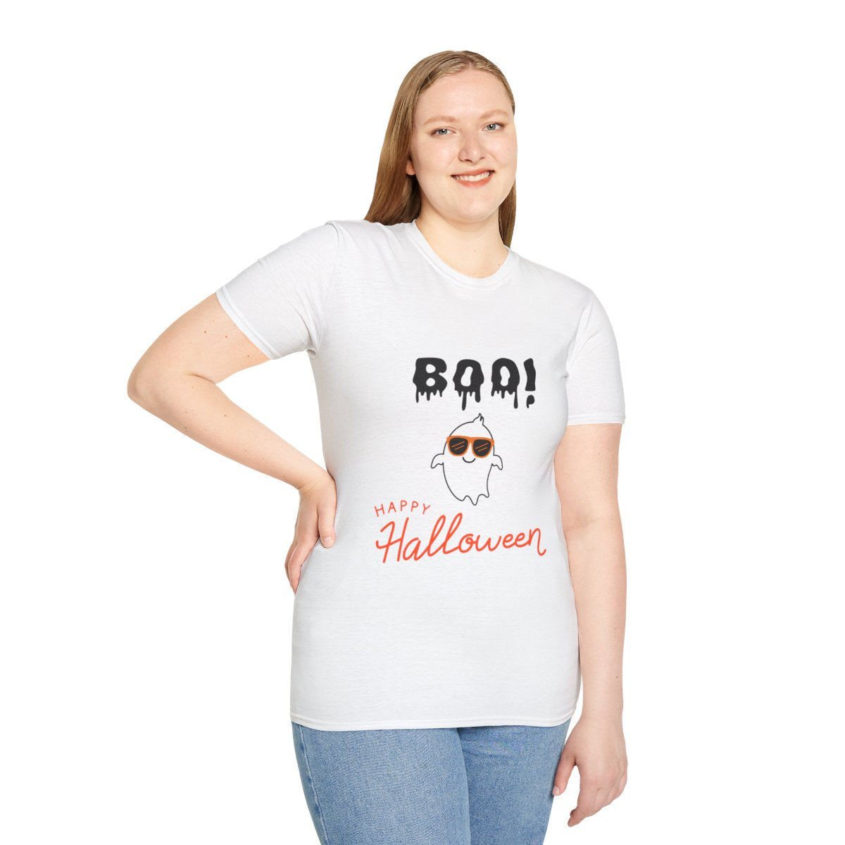 Halloween Ghost Unisex T-Shirt, Funny Halloween Tee, Boo!