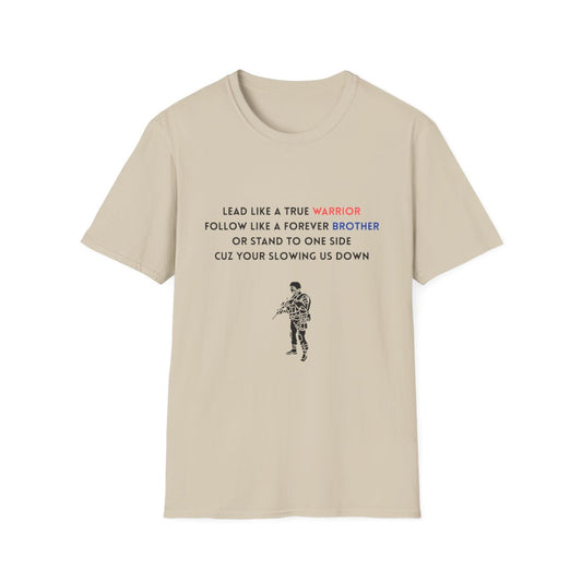 Brotherhood Warrior T-Shirt | Unisex Softstyle Tee for Friends