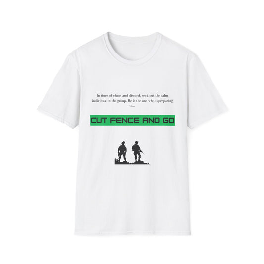 Unisex Soft style T-Shirt cut fence and go