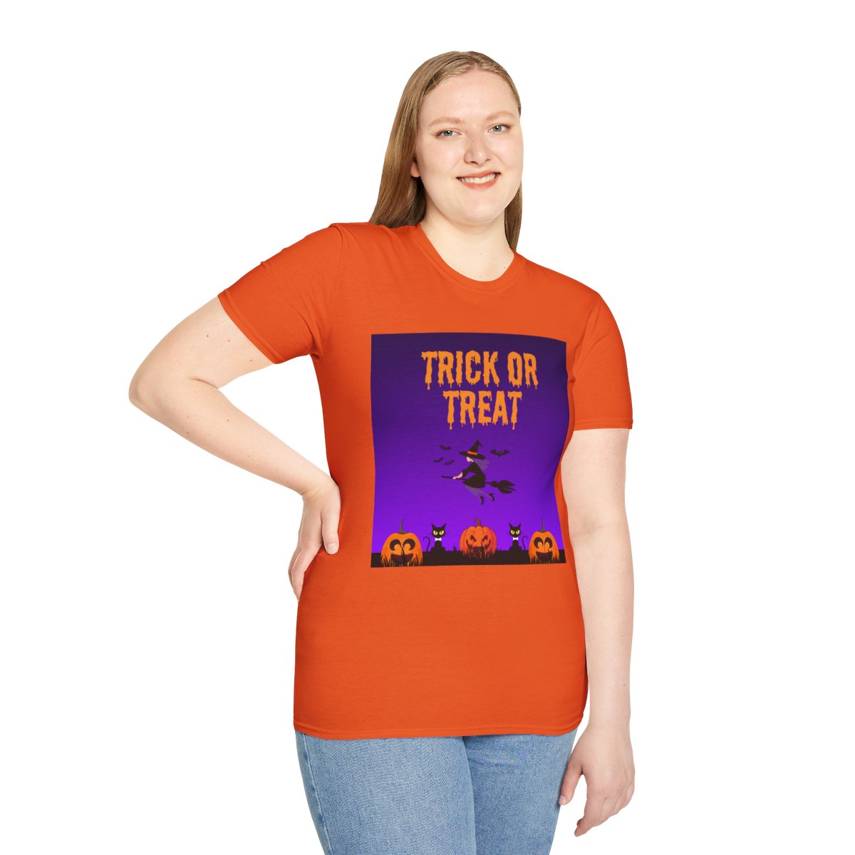 Halloween Trick or Treat T-Shirt, Unisex Graphic Tee,