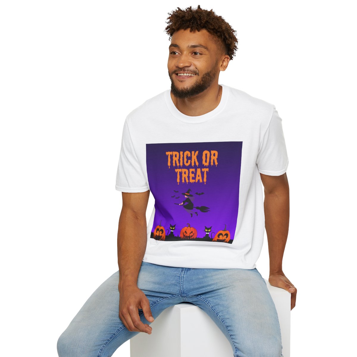 Halloween Trick or Treat T-Shirt, Unisex Graphic Tee,
