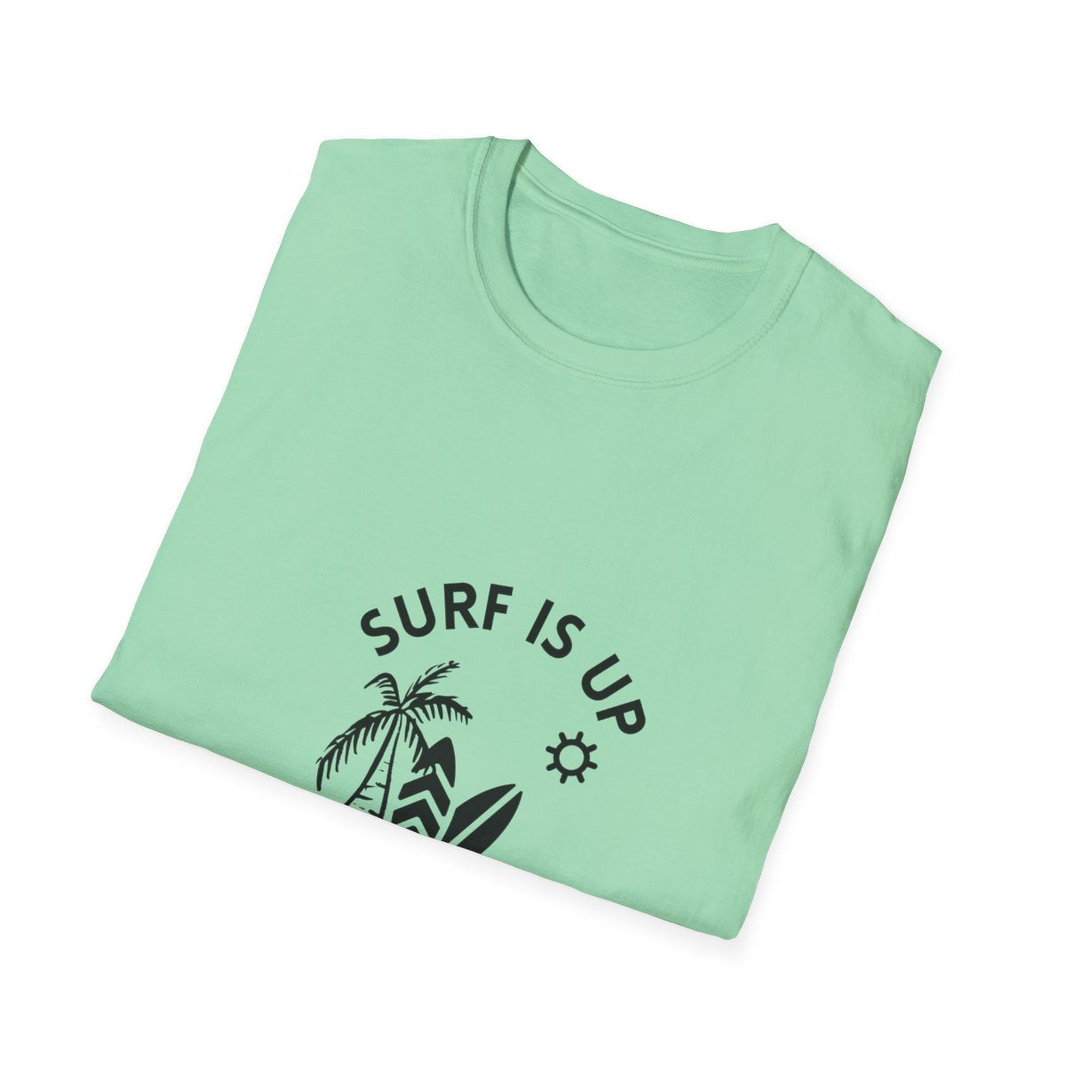 Surf Is Up Unisex Soft style T-Shirt, Beach Vibes Tee, Summer Graphic Shirt