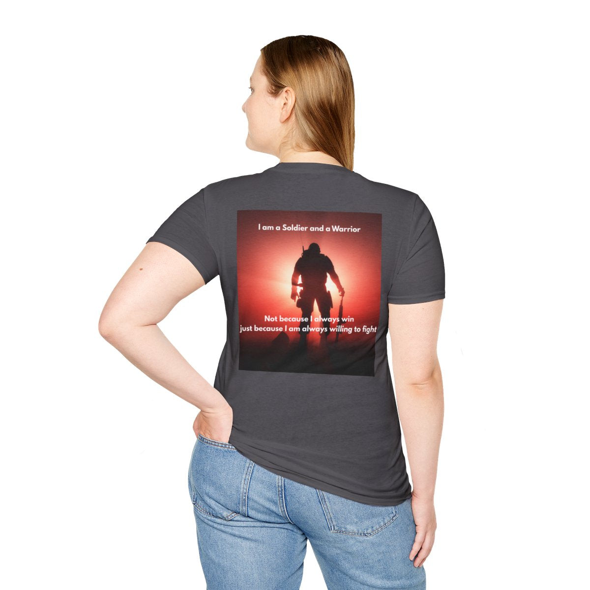 Warrior Spirit Unisex Soft style T-Shirt - Motivational Tee, Gift for Fighters