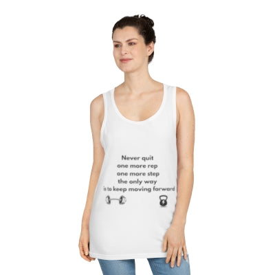 Motivational Workout Tank Top for Unisex Fitness Enthusiasts - Gym Apparel, Exercise Top