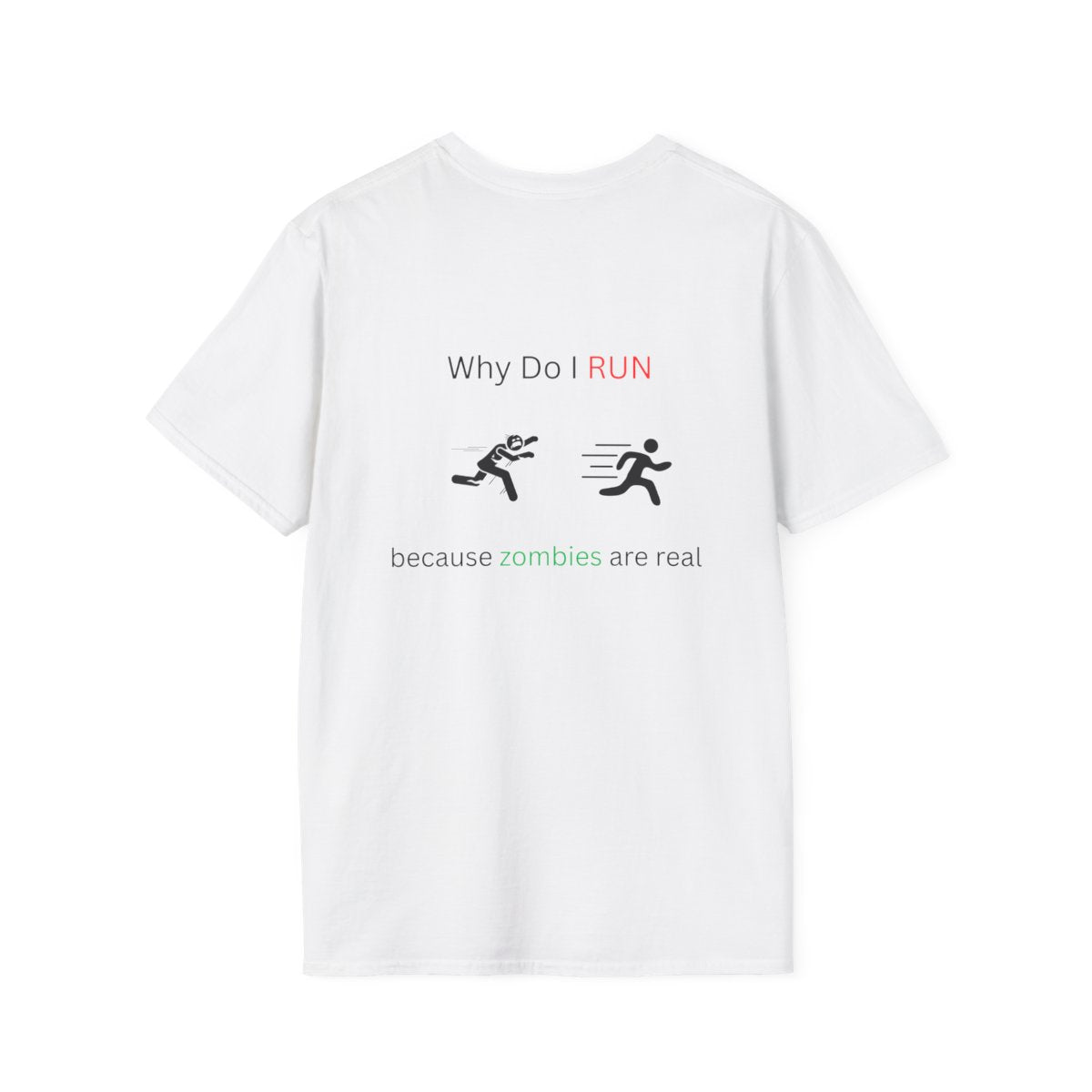 Zombie Running T-Shirt, Funny Tee for Runners, Unisex Gift for Fitness Lovers